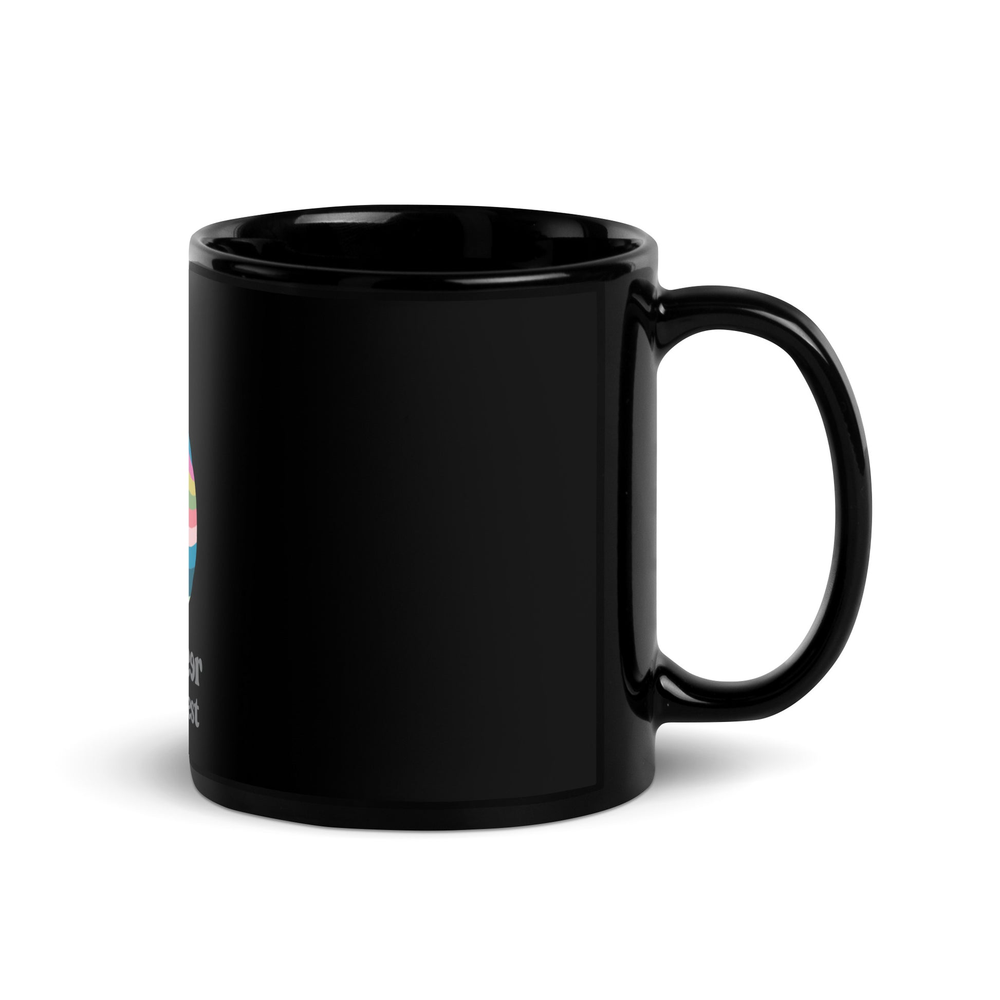 BQFF Branded Black Glossy coffee mug | Big queer food fest