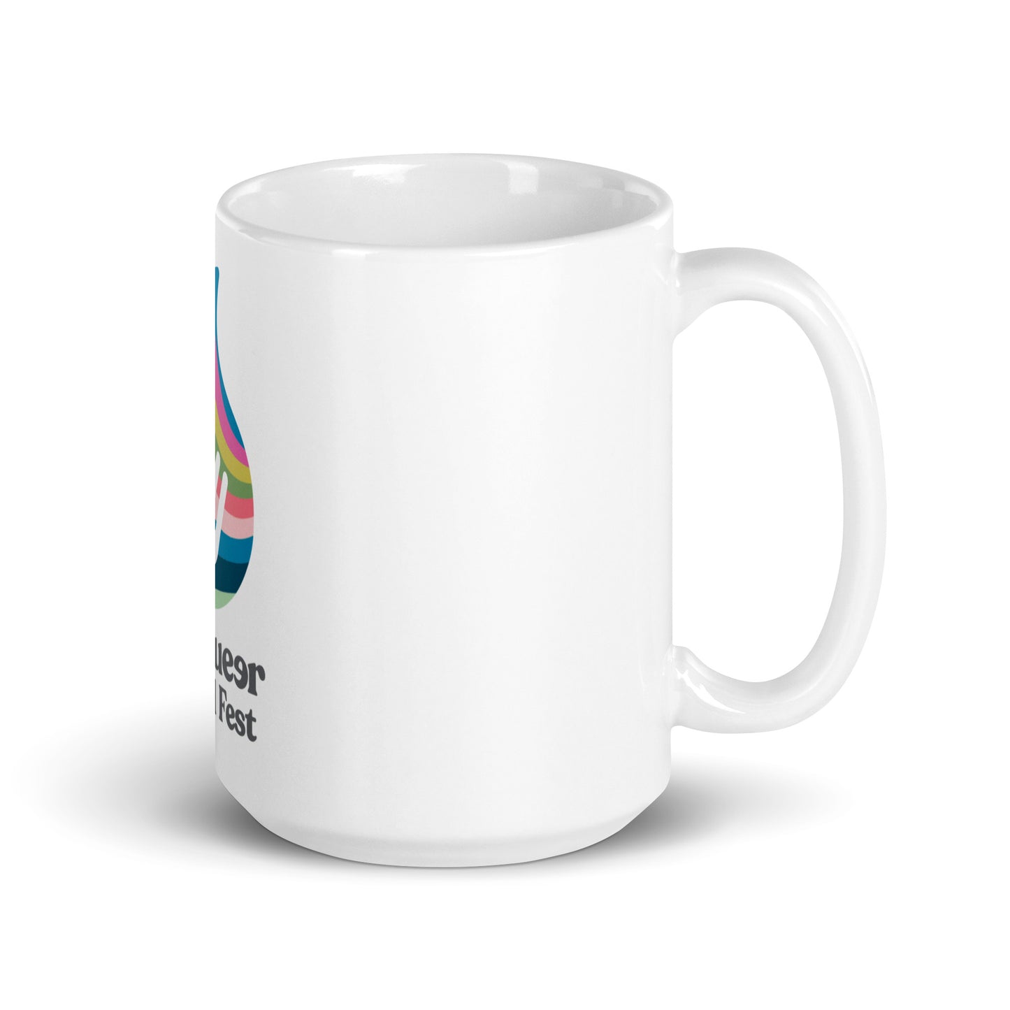 Big queer food fest branded coffee mug