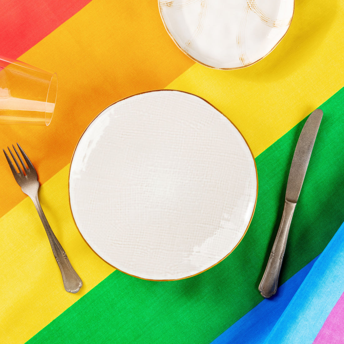 lgbtq gay pride rainbow table setting | Big Queer Food Fest